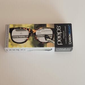 CarbonKlean Peeps Glasses Cleaner-Carbon Microfiber Tech Red Soft Touch New
